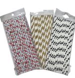 Kit Canudos de Papel Estampados Sortidos 50 Uni