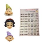 Olhos Comestiveis Branca de Neve e 7 Sete Anões 54 Pares