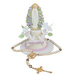 Molde de Silicone Religião - Santa Com Flores