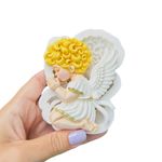 Molde de Silicone Menino Anjo Ajoelhado