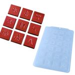Forma Tabletinho Quadrado de Natal Simples C-3711