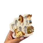 Molde de Silicone Apliques Fazendinha e Cowboy Menino 5 Cav