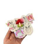 Molde de Silicone Apliques de Jardim Borboletas 6 Cav