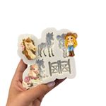 Molde de Silicone Apliques Fazendinha e Cowboy Menina 5 Cav