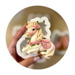 Molde de Silicone Cavalos Cowboy / Fazendinha Escolha 1 Un