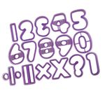 Kit Cortadores de Numeros Gigante 8cm