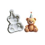 Molde de Silicone Urso Ursinho Aniversario