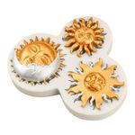 Molde de Silicone Sol e Nuvens 3 Cav