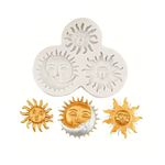 Molde de Silicone Sol e Nuvens 3 Cav