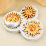Molde de Silicone Sol e Nuvens 3 Cav