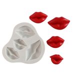 Molde de Silicone Bocas Dia dos Namorados 4 Cav