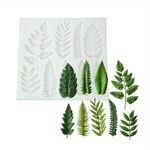 Molde de Silicone Folhas Diversas 9 Cav