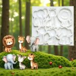 Molde de Silicone Animais do Safari 6 Cav