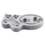Molde de Silicone Cruz Detalha e Moldura Com Anjos
