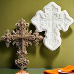 Molde de Silicone Cruz Detalhada Arabesco