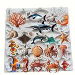 Molde de Silicone Animais do Oceano / Fundo do Mar Grande