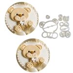 Cortador Urso Ursinho Com Laço 6cm
