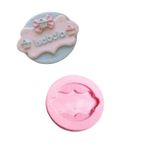 Molde de Silicone Moldura Vintage Tricô