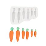 Molde de Silicone Cenouras da Páscoa 6 Cav