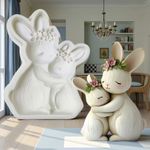 Molde de Silicone Coelhos da Páscoa Mãe e Filha