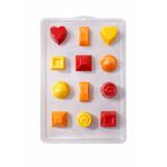 Forma Mini Docinhos Variados 12 Cav Simples para Chocolate