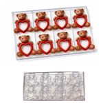 Forma de Acrilico Urso Love Decorar Namorados Chocolate