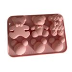 Forma de Silicone Ursos Ursinhos 6 Cav