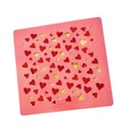 Stencil Coração Para Decorar Doces Pasta Americana e Bolos