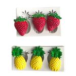 Molde de Silicone Frutas Escolha - Morango ou Abacaxi