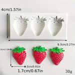 Molde de Silicone Frutas Escolha - Morango ou Abacaxi