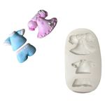 Molde de Silicone Chá de Bebê - Vestido e Macacão