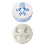 Molde de Silicone Passarinho Baby Para Decorar Pássaros