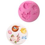 Molde De Silicone Passarinhos, Páscoa, Batizado