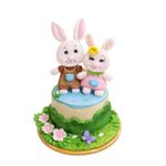 Cortador Páscoa - Casal de Coelhos 7cm