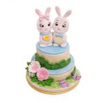Cortador Páscoa - Casal de Coelhos Cute 6cm