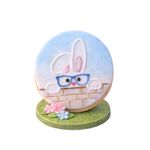 Marcador de Acrilico Coelho de Oculos Decorar Páscoa