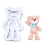 Molde de Silicone Urso Ursinho Para Montar Mod 2