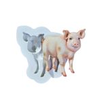 Molde de Silicone Fazendinha Realista Ganso Pato Pintinho