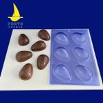 Forma Ovo de Páscoa Liso 100g Profissional 3 Partes