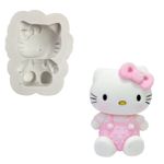 Molde de Silicone Hello Kitty Sentada