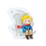 Molde de Silicone Pequeno Príncipe Sentado na Lua