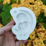 Molde de Silicone Pequeno Príncipe Sentado na Lua