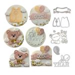 Kit Cortadores Urso Ursinho Chá de Bebê Oh Baby