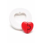 Molde de Silicone Pingente Coração Quebra Cabeça