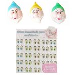 Olhos Comestiveis de Gelatina - Modelo 1 7 Sete Anões