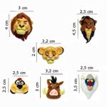 Molde de Silicone Rostos Personagens do Rei Leão 5 Cav