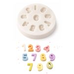 Molde de Silicone Números Texturizados para Decorar