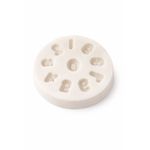 Molde de Silicone Números Texturizados para Decorar