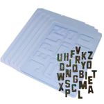 Kit Formas Alfabeto Letras Maiúsculas Simples C-255 C-256