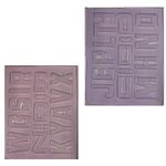 Kit Formas Alfabeto Letras Maiúsculas Simples C-255 C-256